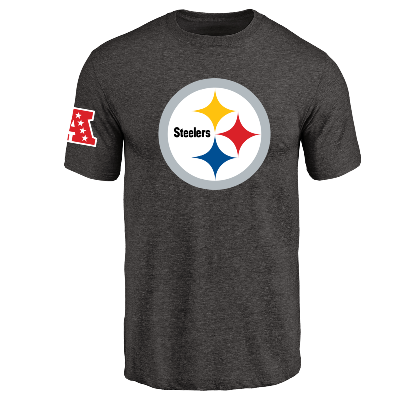 Pittsburgh Steelers NFL Men's Design Your Own Tri Blend T-Shirt Black