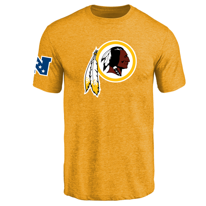 Washington Redskins NFL Men's Design Your Own Tri Blend T-Shirt Gold
