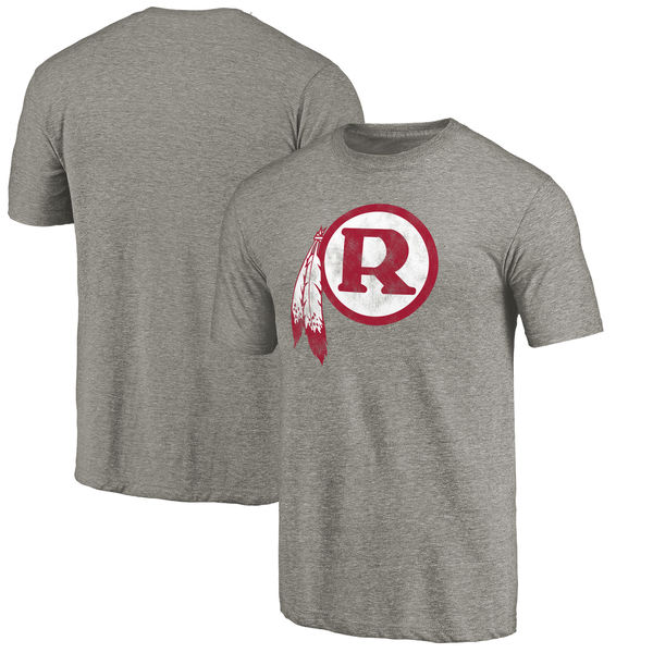 Washington Redskins NFL Pro Line Throwback Logo Tri Blend T-Shirt Heathered Gray