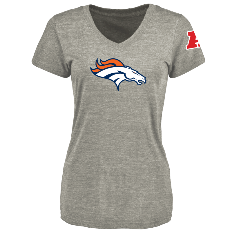Women's Denver Broncos Design Your Own V Neck Tri Blend T-Shirt