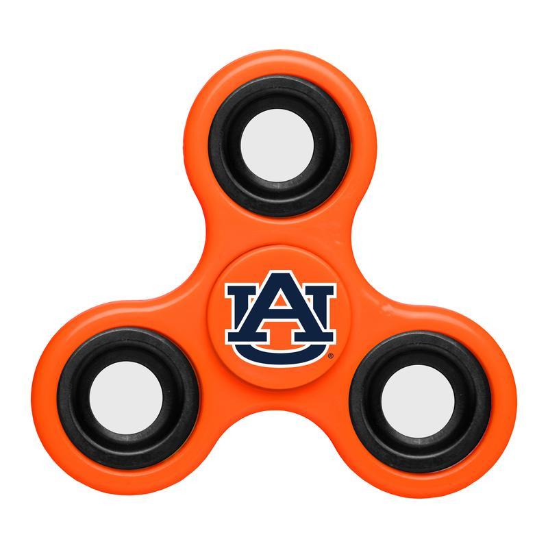 Auburn Tigers Team Logo Orange 3 Way Finger Spinner