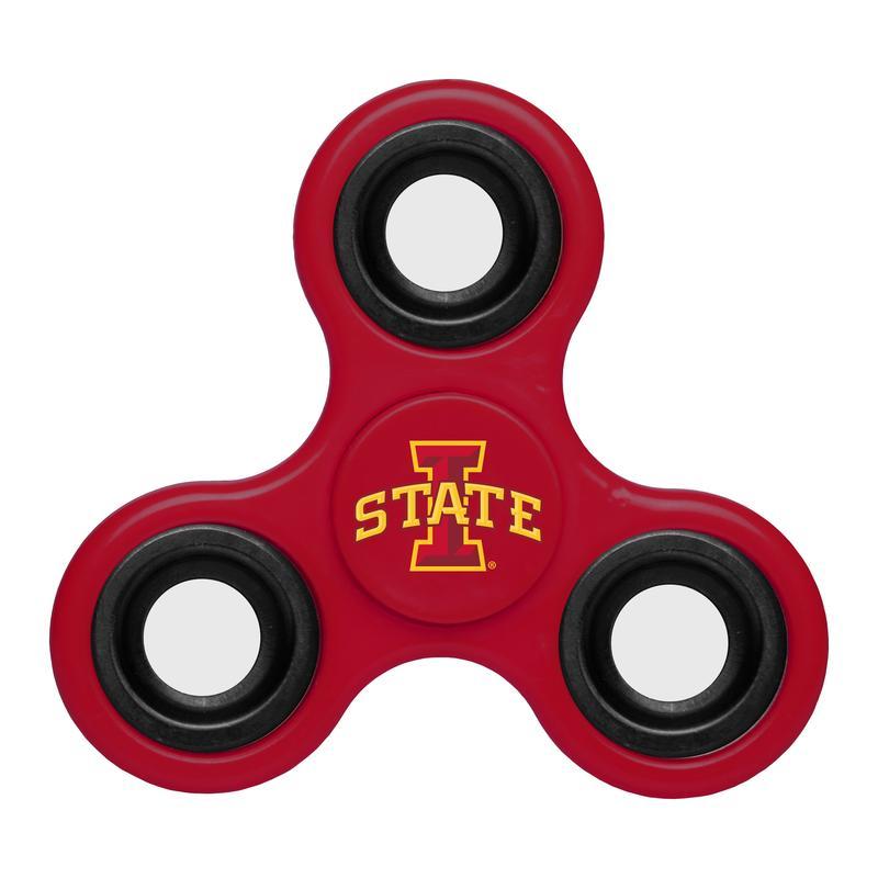 Iowa State Cyclones Team Logo Red 3 Way Finger Spinner
