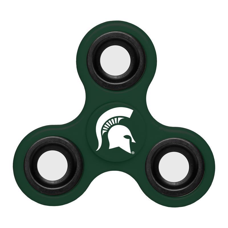 Michigan State Spartans Team Logo Green 3 Way Finger Spinner