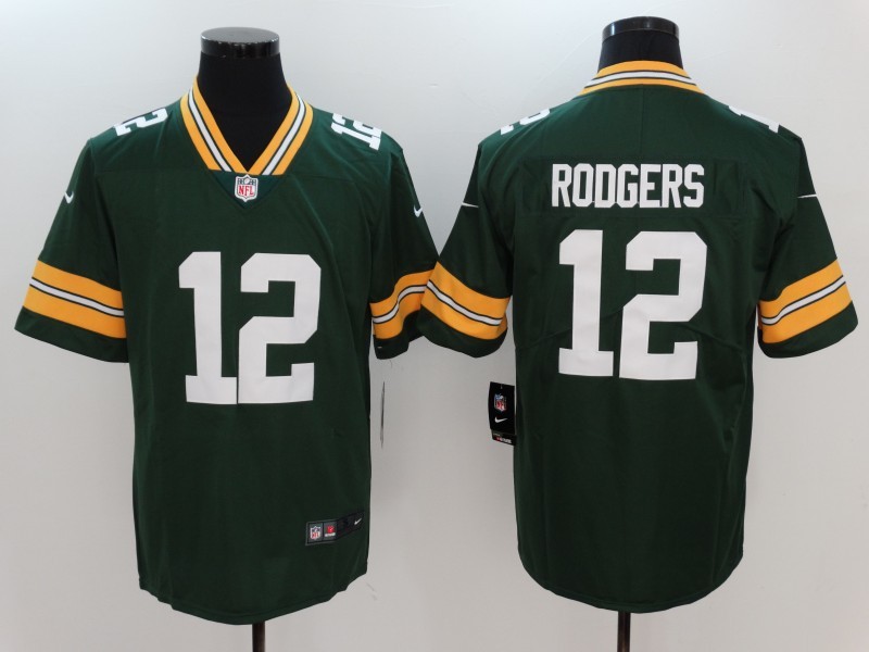 Nike Packers 12 Aaron Rodgers Green Vapor Untouchable Player Limited Jersey