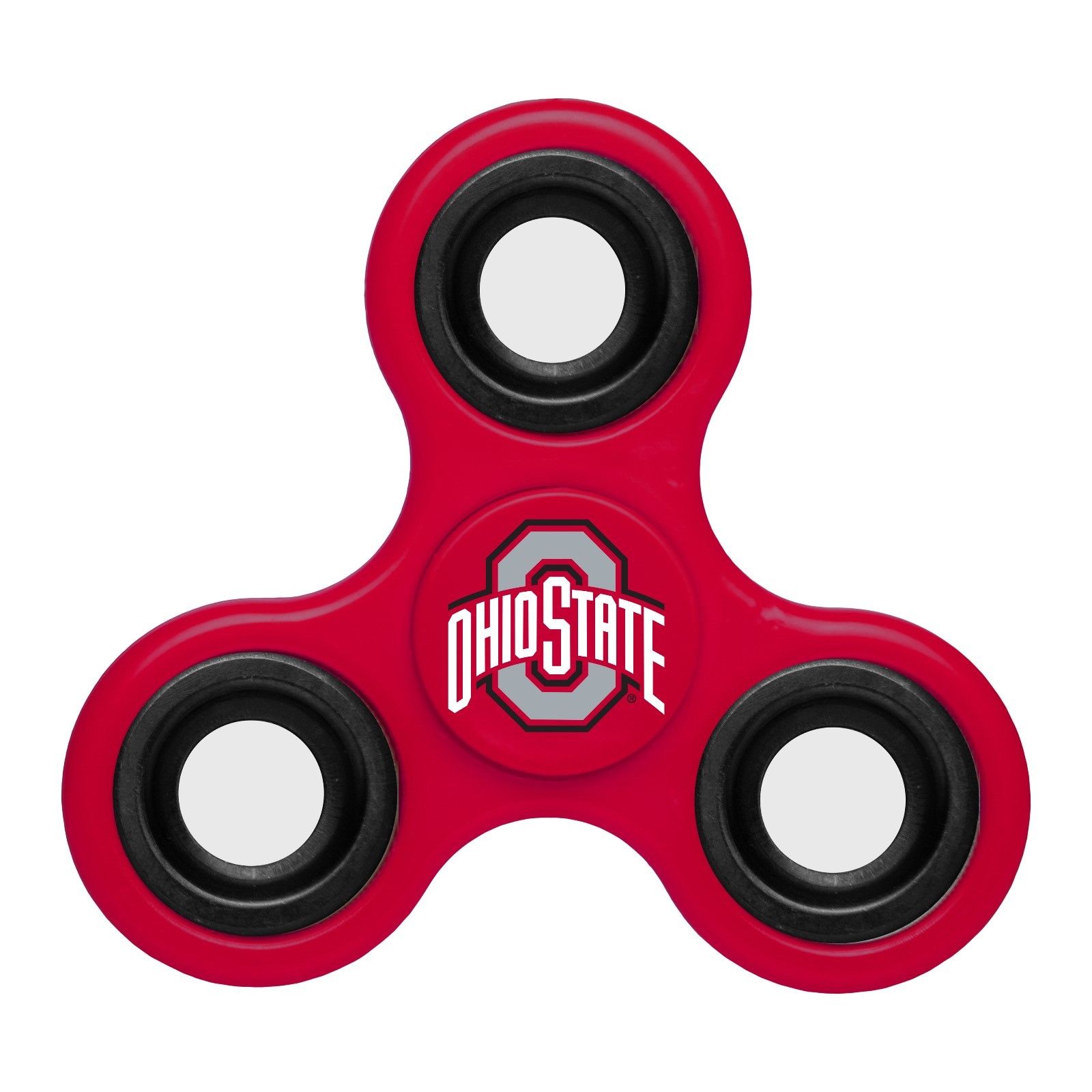 Ohio State Buckeyes Team Logo Red 3 Way Finger Spinner