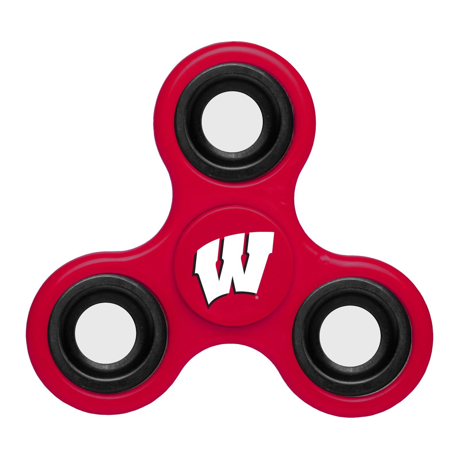 Wisconsin Badgers Team Logo Red 3 Way Fidget Spinner