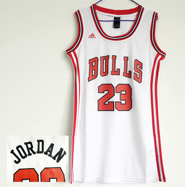 Bulls 23 Michael Jordan White Women Swingman Jersey - Click Image to Close