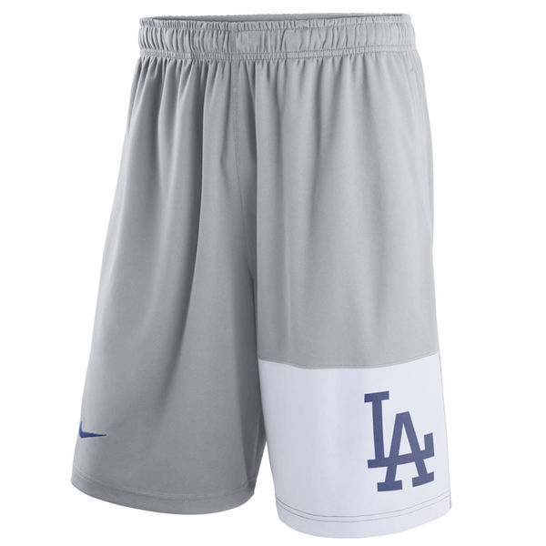 Men's Los Angeles Dodgers Nike Gray Dry Fly Shorts