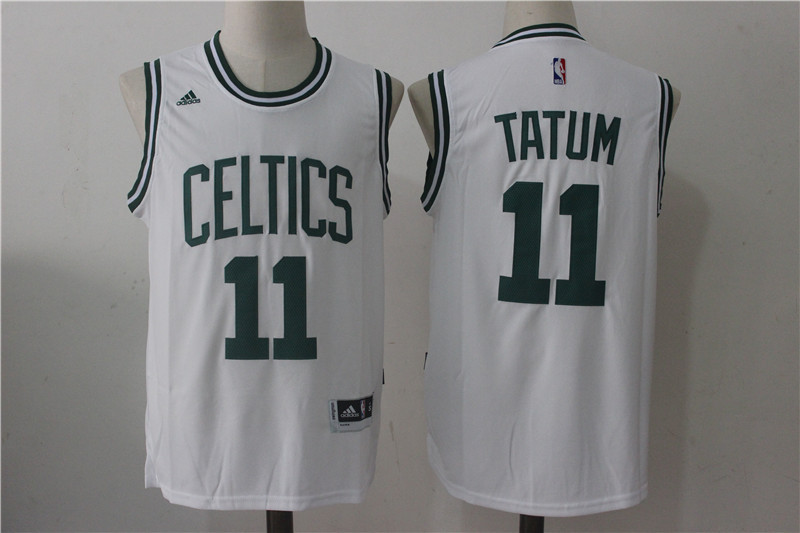 Celtics 11 Jayson Tatum White Swingman Jersey