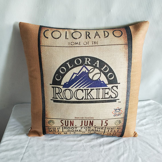 Colorado Rockies Baseball Pillow3