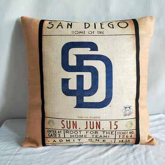 San Diego Padres Baseball Pillow