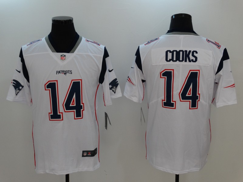 Nike Patriots 14 Brandin Cooks White Vapor Untouchable Limited Player Jersey