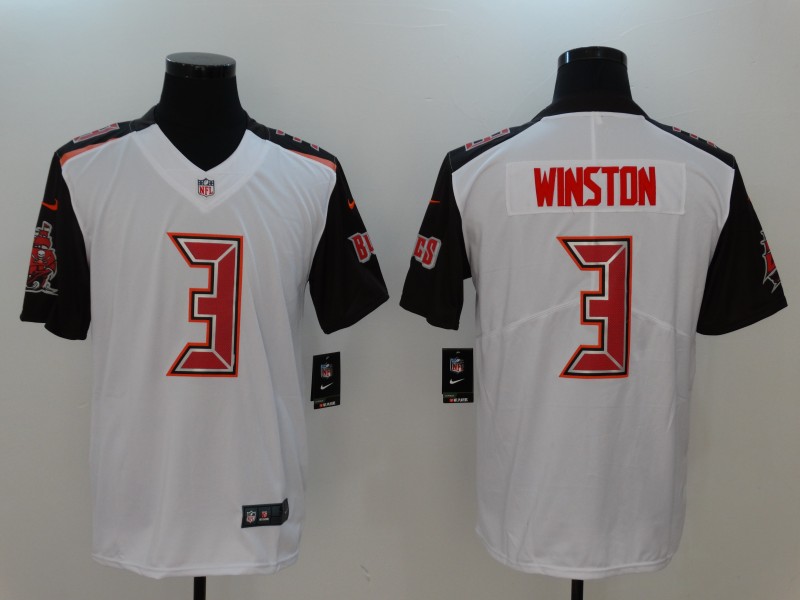 Nike Buccaneers 3 Jameis Winston White Vapor Untouchable Player Limited Jersey