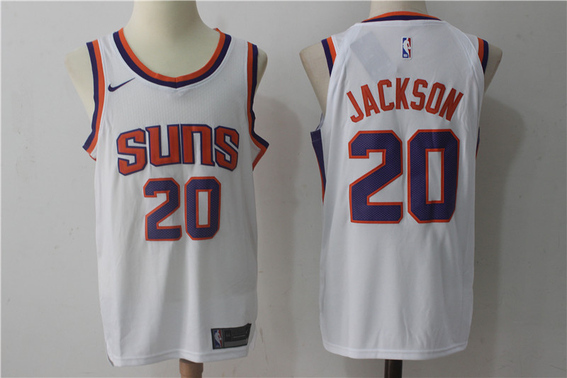 Suns 20 Josh Jackson White Nike Authentic Jersey(Without the sponsor logo)