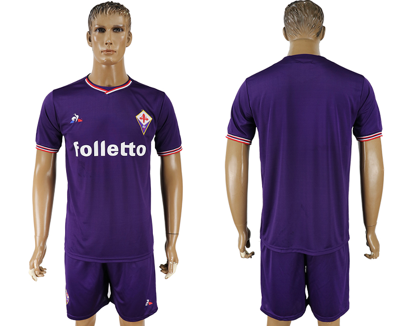 2017-18 ACF Fiorentina Home Soccer Jersey