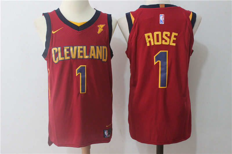 Cavaliers 1 Derrick Rose Red Nike Authentic Jersey
