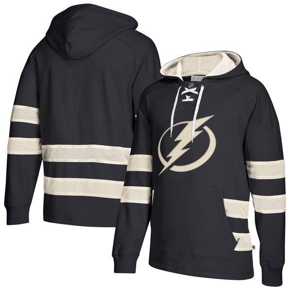 Tampa Bay Lightning Navy Men's Customized All Stitched Hooded Sweatshirt
