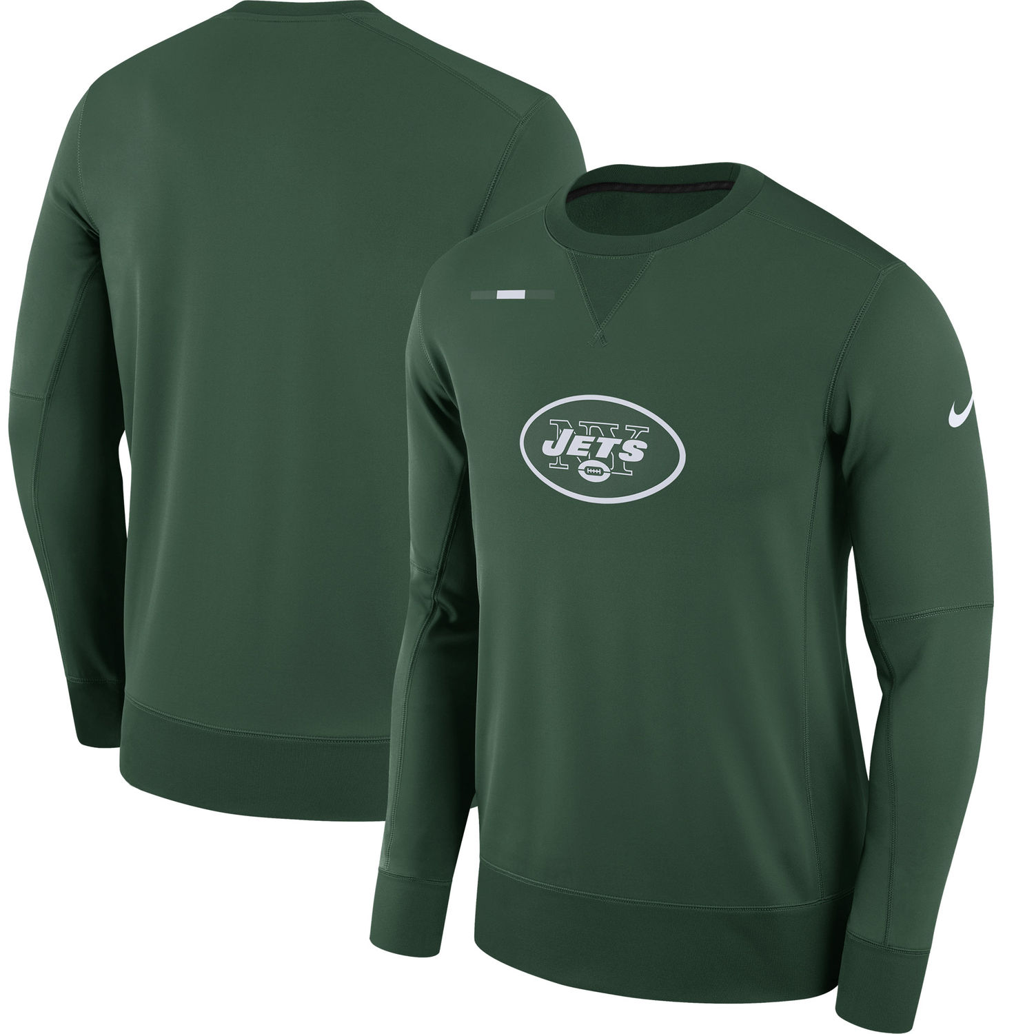 Men's New York Jets Nike Green Sideline Team Logo Performance Sweatshirt