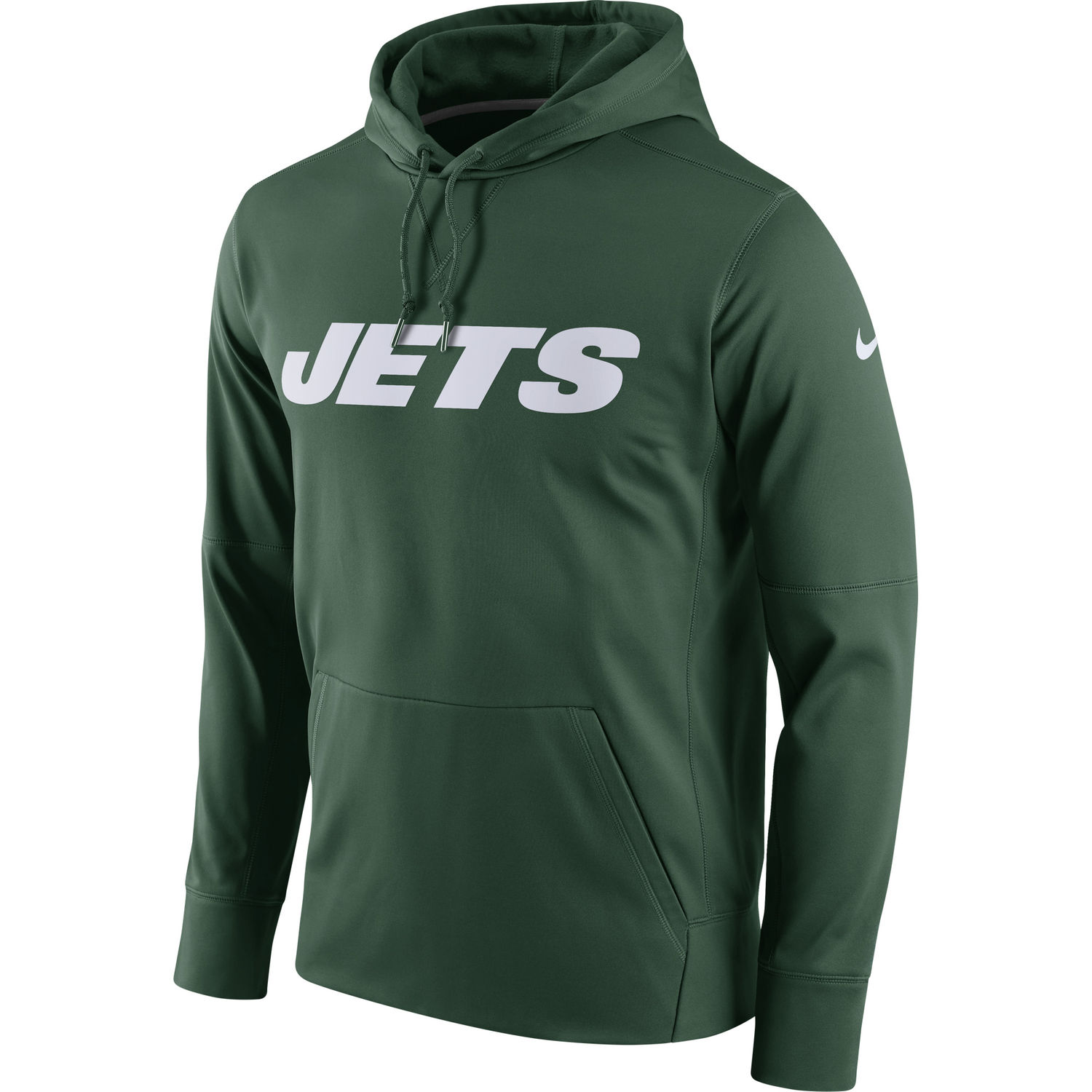 New York Jets Nike Circuit Wordmark Essential Performance Pullover Hoodie Green