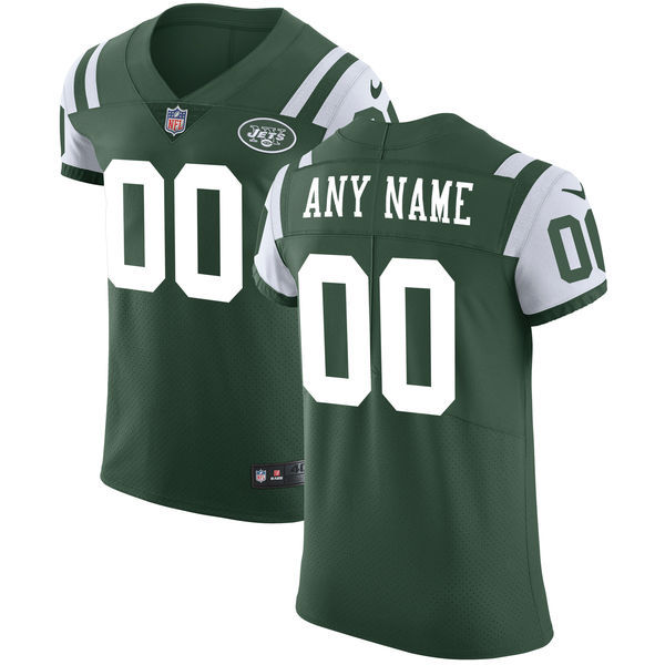 Men's Nike New York Jets Green Vapor Untouchable Custom Elite Jersey