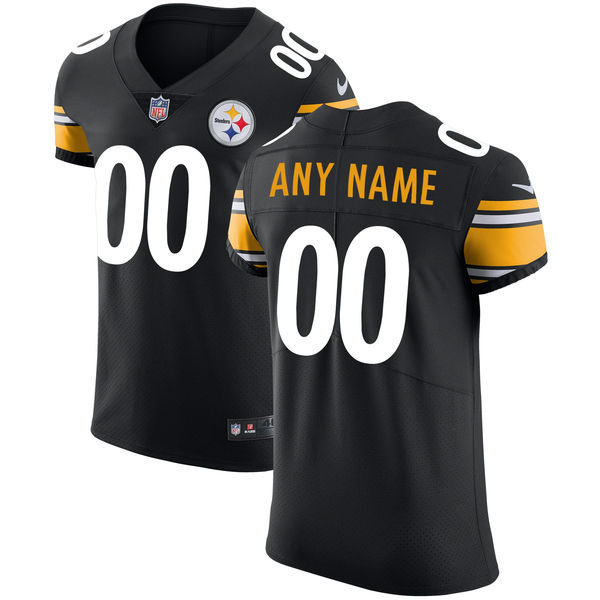 Men's Nike Pittsburgh Steelers Black Vapor Untouchable Custom Elite Jersey