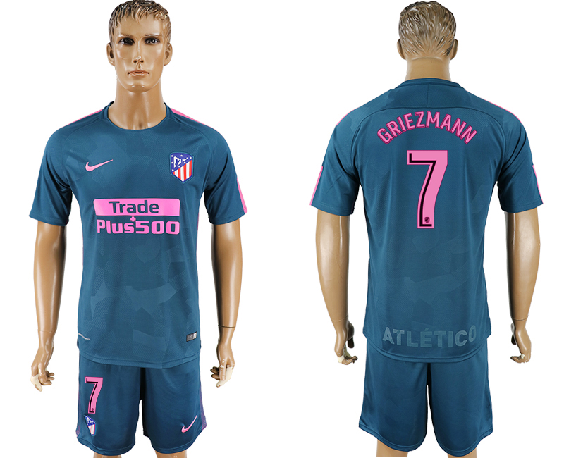2017-18 Atletico Madrid 7 GRIEZMANN Third Away Soccer Jersey