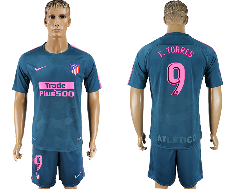 2017-18 Atletico Madrid 9 F.TORRES Third Away Soccer Jersey