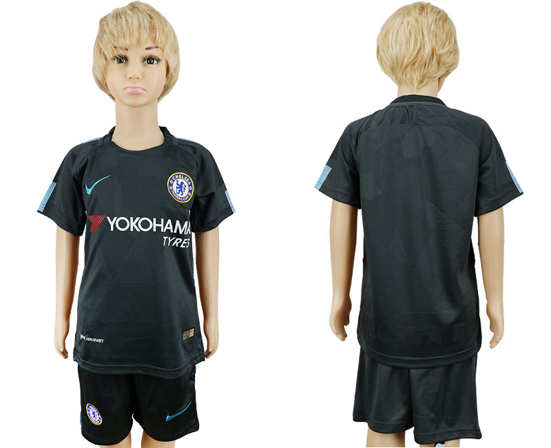 2017-18 Chelsea Third Away Youth Soccer Jersey