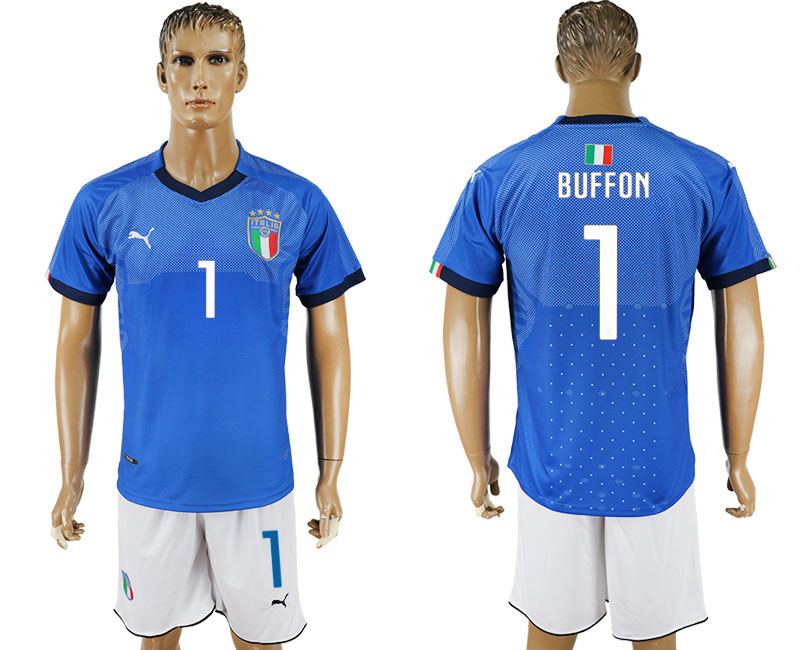 2017-18 Italy 1 BUFFON Home Home Soccer Jersey