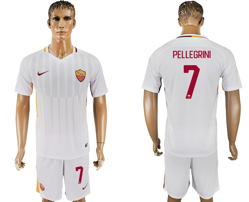 2017-18 Roma 7 PELLEGRINI Away Soccer Jersey