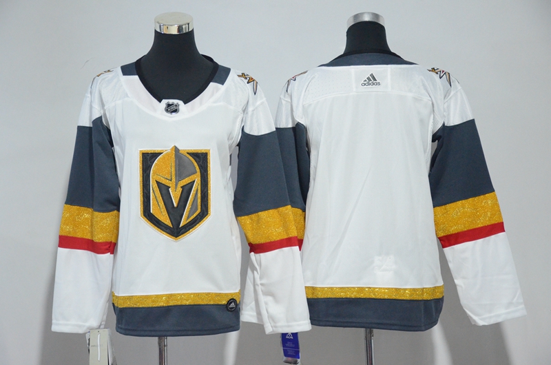 Vegas Golden Knights Blank White Youth Adidas Jersey - Click Image to Close