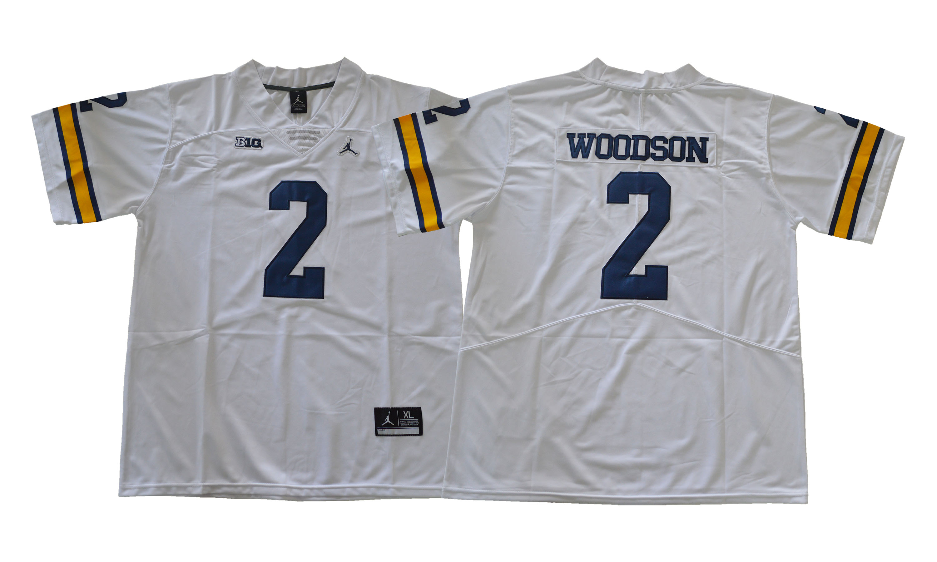 Michigan Wolverines 2 Charles Woodson White College Football Jersey