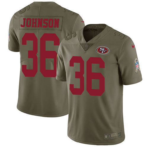 Nike 49ers 36 Dontae Johnson Olive Salute To Service Limited Jersey Nike 49ers 36 Dontae Johnson Olive Salute To Service Limited Jersey