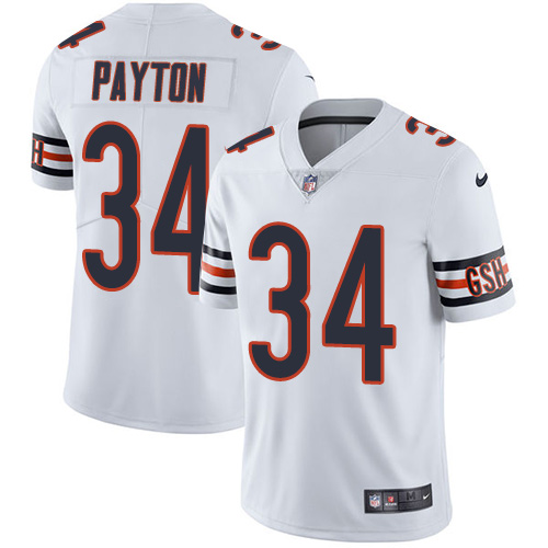 Nike Bears 34 Walter Payton White Youth Vapor Untouchable Player Limited Jersey
