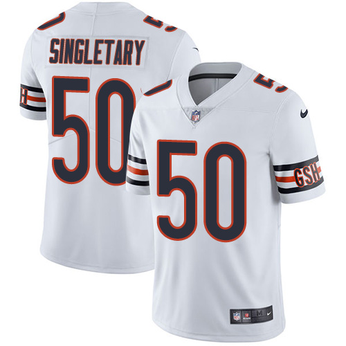 Nike Bears 50 Mike Singletary White Vapor Untouchable Player Limited Jersey