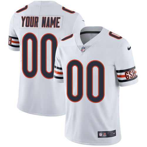 Nike Bears White Men's Customized Vapor Untouchable Player Limited Jersey