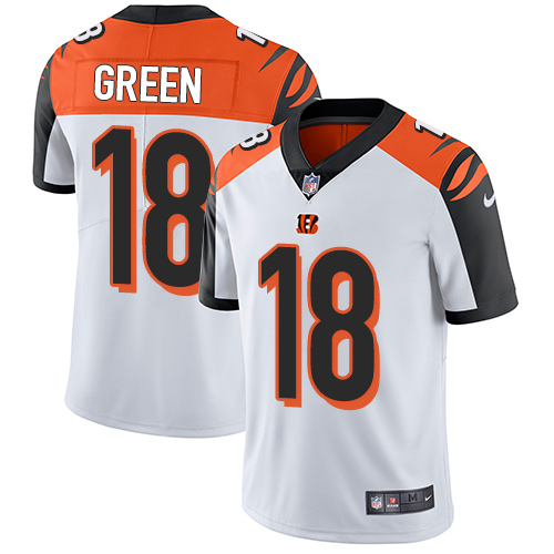 Nike Bengals 18 A.J. Green White Vapor Untouchable Player Limited Jersey