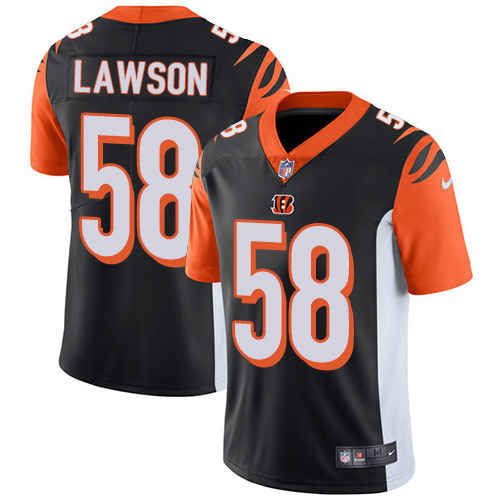 Nike Bengals 58 Carl Lawson Black Youth Vapor Untouchable Player Limited Jersey
