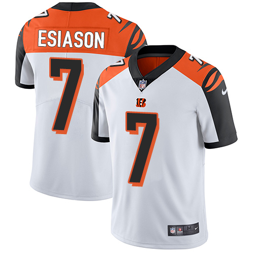 Nike Bengals 7 Boomer Esiason White Youth Vapor Untouchable Player Limited Jersey