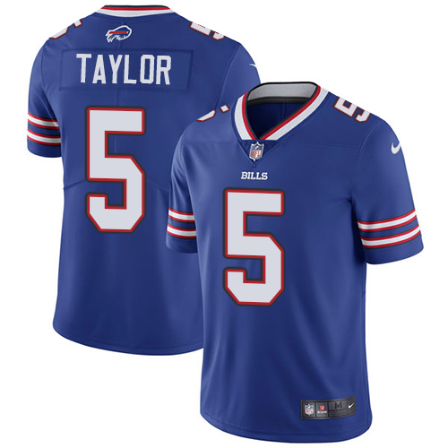 Nike Bills 5 Tyrod Taylor Royal Vapor Untouchable Player Limited Jersey