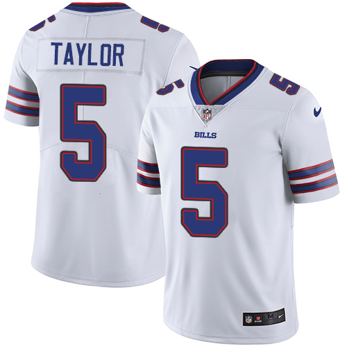 Nike Bills 5 Tyrod Taylor White Vapor Untouchable Player Limited Jersey