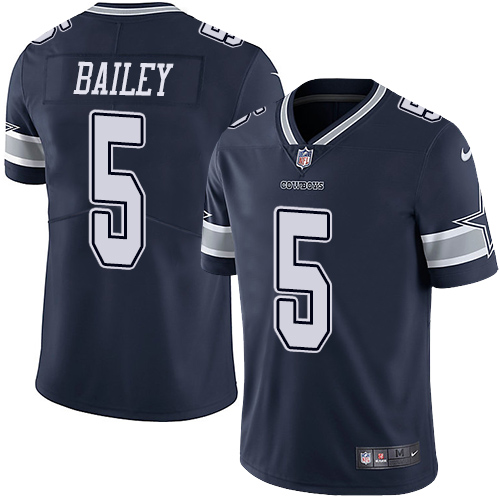 Nike Cowboys 5 Dan Bailey Navy Vapor Untouchable Player Limited Jersey