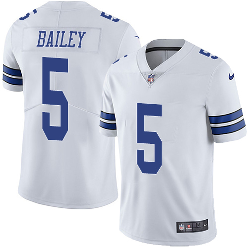 Nike Cowboys 5 Dan Bailey White Vapor Untouchable Player Limited Jersey