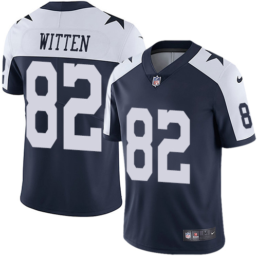 Nike Cowboys 82 Jason Witten Navy Throwback Vapor Untouchable Player Limited Jersey