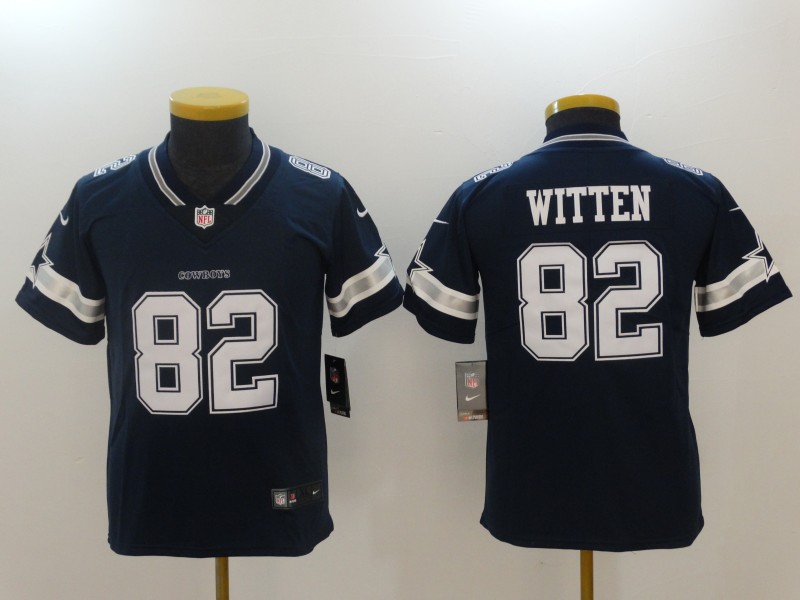 Nike Cowboys 82 Jason Witten Navy Youth Untouchable Limited Jersey - Click Image to Close
