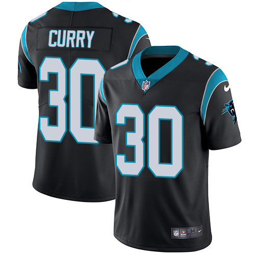 Nike Panthers 30 Stephen Curry Black Youth Vapor Untouchable Player Limited Jersey