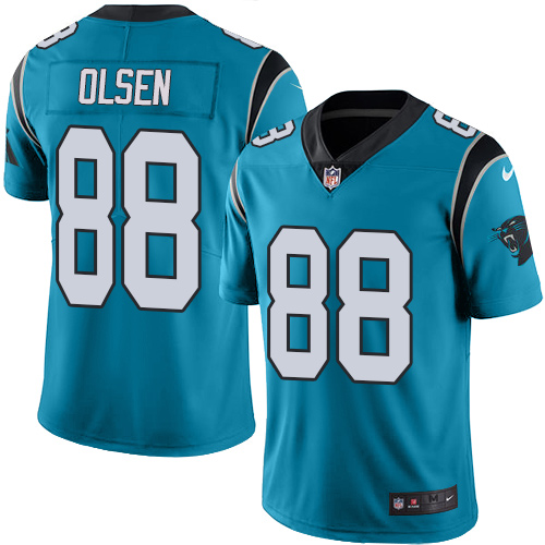Nike Panthers 88 Greg Olsen Blue Youth Vapor Untouchable Player Limited Jersey