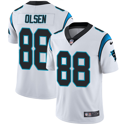 Nike Panthers 88 Greg Olsen White Youth Vapor Untouchable Player Limited Jersey