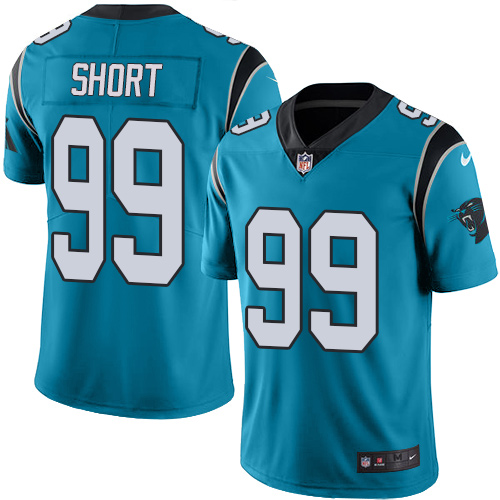 Nike Panthers 99 Kawann Short Blue Youth Vapor Untouchable Player Limited Jersey