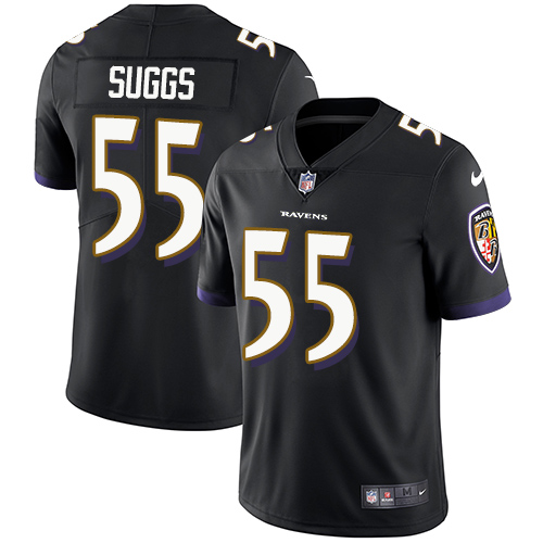 Nike Ravens 55 Terrell Suggs Black Youth Vapor Untouchable Player Limited Jersey